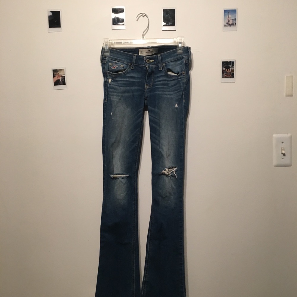 bootcut distressed jeans